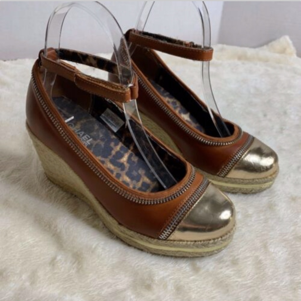 Michael Kors Platform Wedge Espadrille Shoes Sz 3